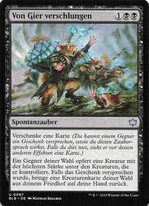 Magic The Gathering: Bloomburrow DE: #87 Von Gier verschlungen