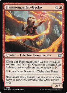 Magic The Gathering: Bloomburrow DE: #135 Flammenpuffer-Gecko