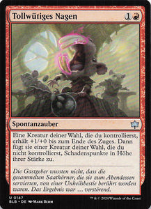 Magic The Gathering: Bloomburrow DE: #147 Tollwütiges Nagen