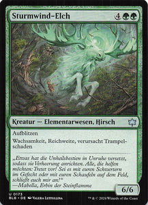 Magic The Gathering: Bloomburrow DE: #173 Sturmwind-Elch