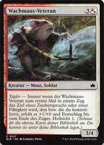 Magic The Gathering: Bloomburrow DE: #237 Wachmaus-Veteran
