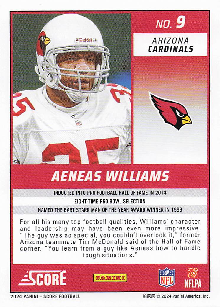 2024 Score Football Aeneas Williams #9
