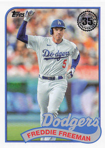 2024 Topps Series 1 1989 Topps Baseball Freddie Freeman #89B-29