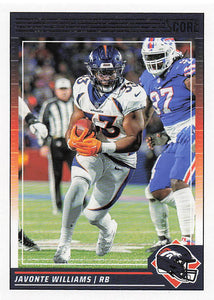 2024 Score Football Javonte Williams #85