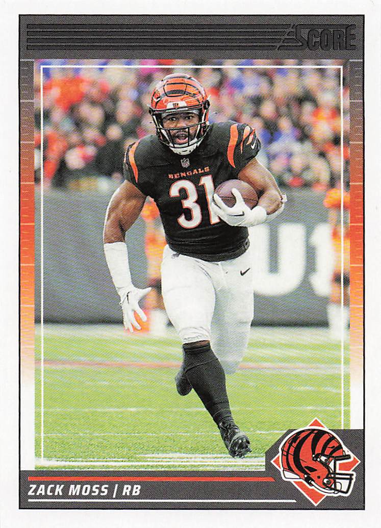 2024 Score Football Zack Moss #123