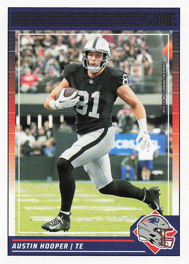 2024 Score Football Austin Hooper #150