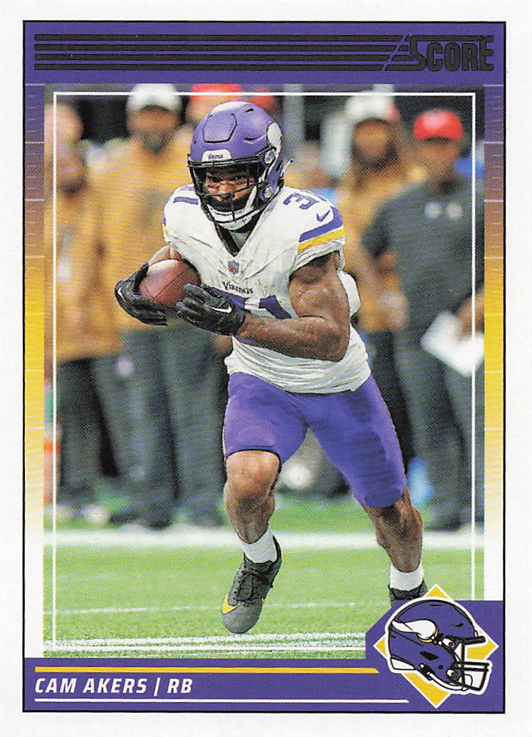 2024 Score Football Cam Akers #182