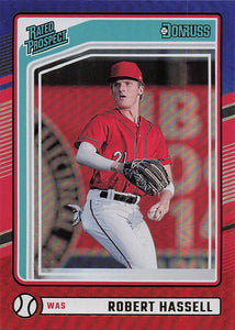 2024 Donruss Baseball Red and Blue Robert Hassell #117