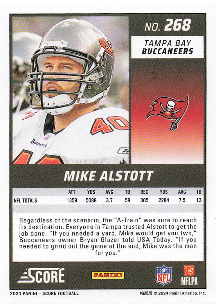 2024 Score Football Mike Alstott #268