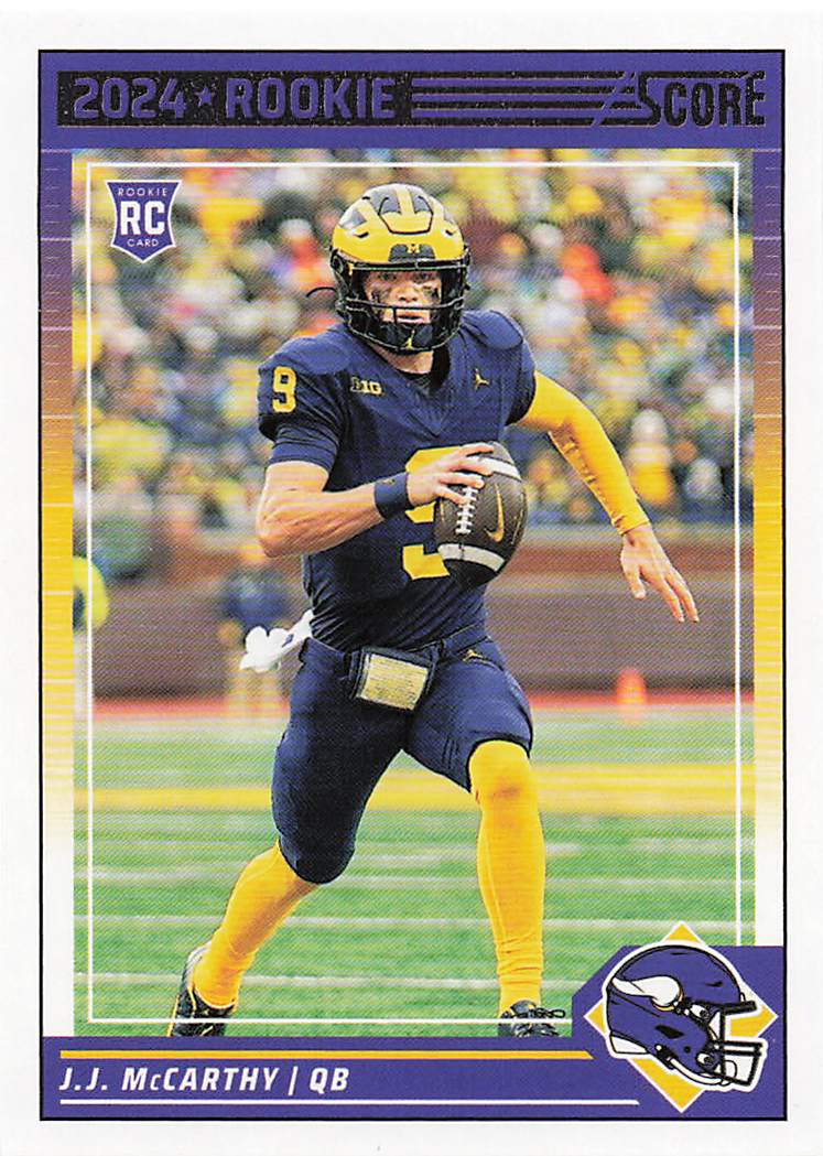 2024 Score Football J.J. McCarthy #304 RC