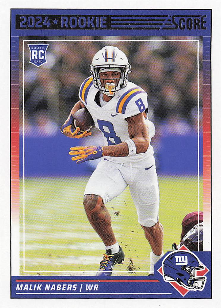 2024 Score Football Malik Nabers #306 RC