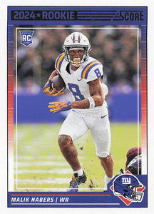 2024 Score Football Malik Nabers #306 RC