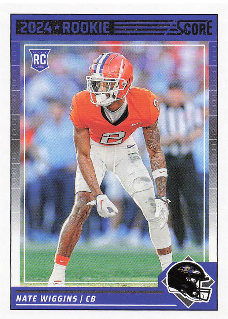 2024 Score Football Nate Wiggins #320 RC