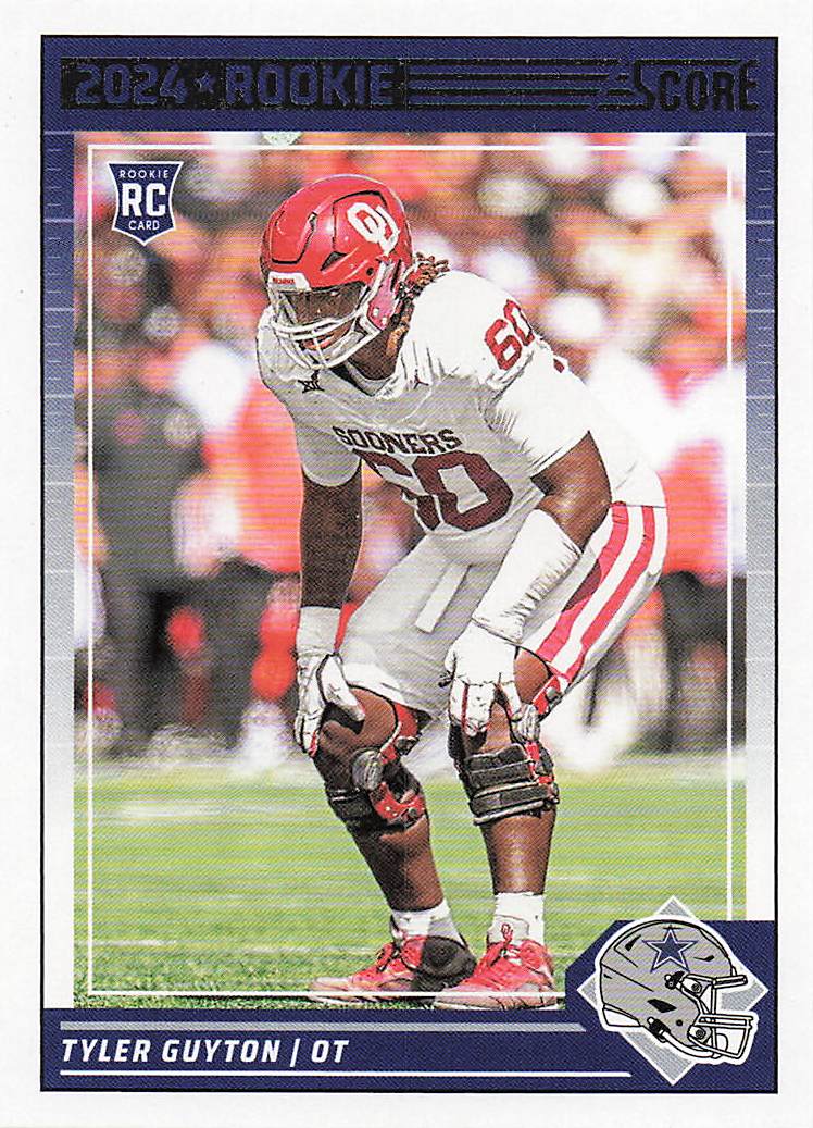 2024 Score Football Tyler Guyton #336 RC