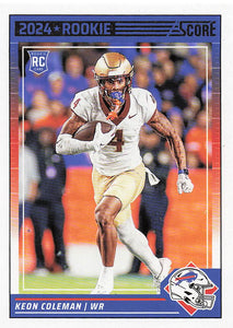 2024 Score Football Keon Coleman #337 RC
