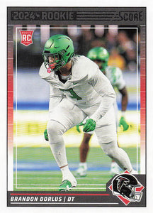 2024 Score Football Brandon Dorlus #346 RC