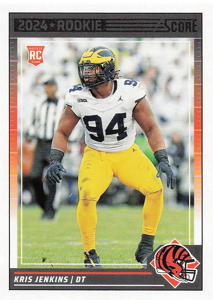 2024 Score Football Kris Jenkins #361 RC