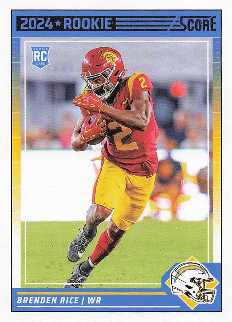 2024 Score Football Brenden Rice #364 RC