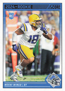 2024 Score Football Mekhi Wingo #372 RC