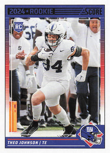 2024 Score Football Theo Johnson #375 RC