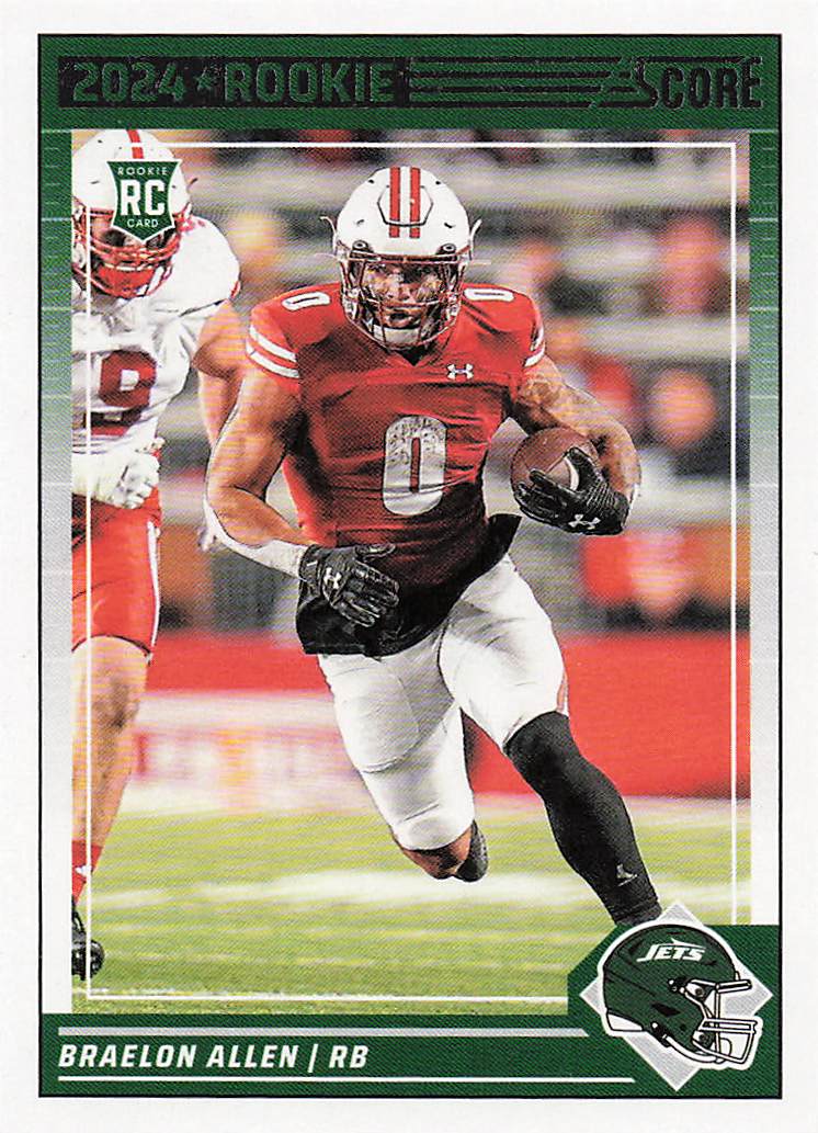 2024 Score Football Braelon Allen #390 RC