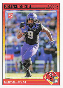 2024 Score Football Emani Bailey #394 RC