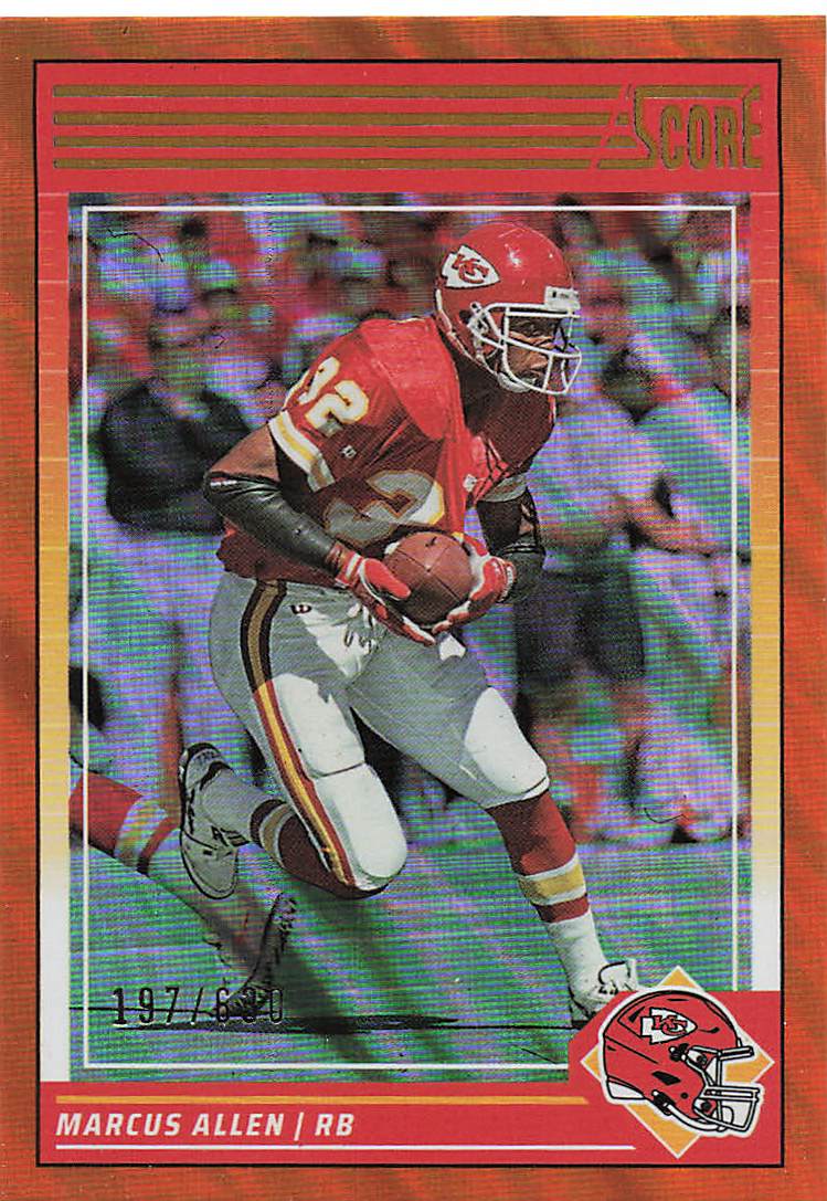 2024 Score Football Lava 197/630 Marcus Allen #299