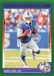 2024 Score Football Green James Cook #29