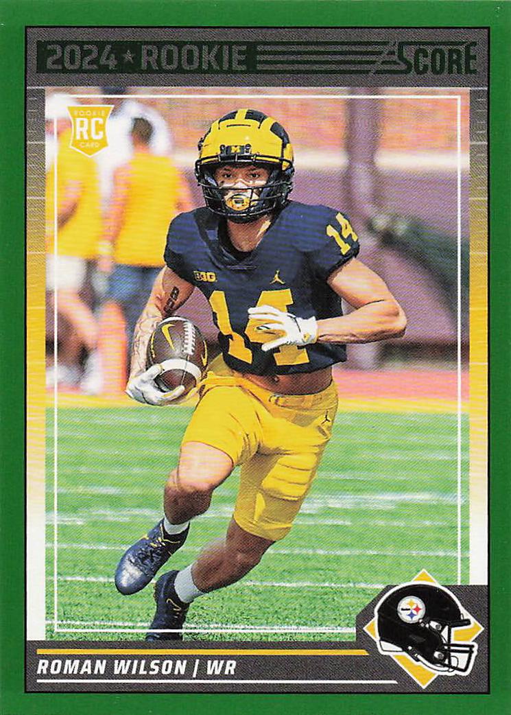2024 Score Football Green Roman Wilson #360 RC