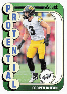 2024 Score Football Protential Cooper DeJean #8 RC