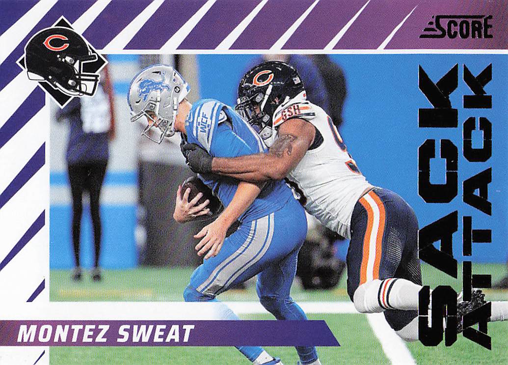 2024 Score Football Sack Attack Montez Sweat #5