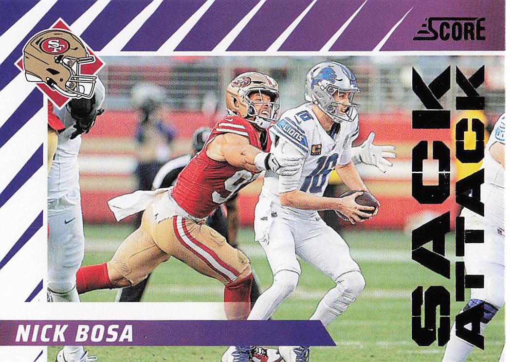 2024 Score Football Sack Attack Nick Bosa #13