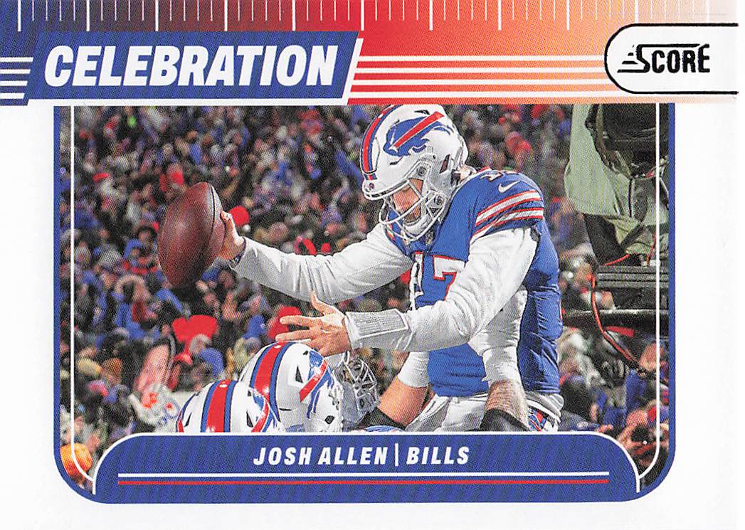 2024 Score Football Celebration  Josh Allen #C-JAN