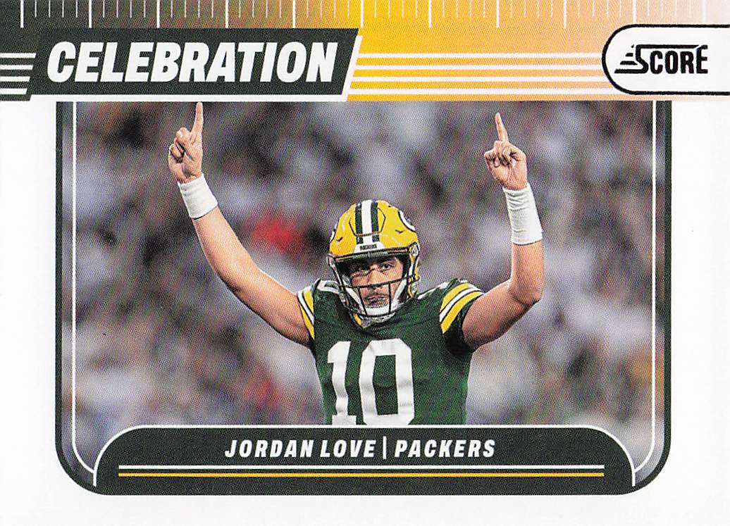 2024 Score Football Celebration  Jordan Love #C-JLE