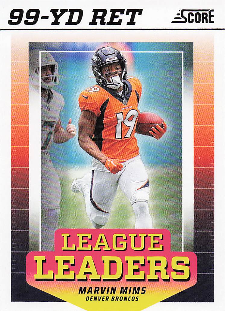 2024 Score Football League Leaders Marvin Mims #LL-MMS