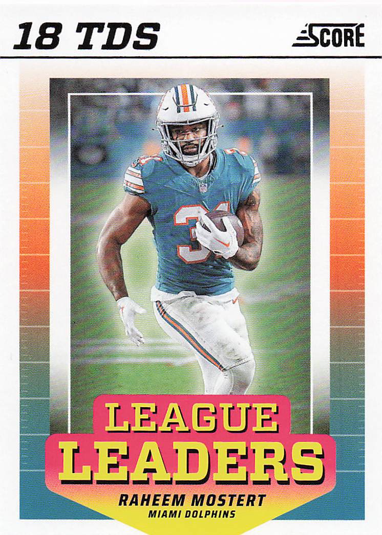 2024 Score Football League Leaders Raheem Mostert #LL-RMT