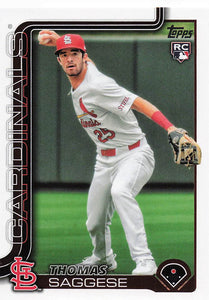 2025 Topps Baseball Thomas Saggese #463