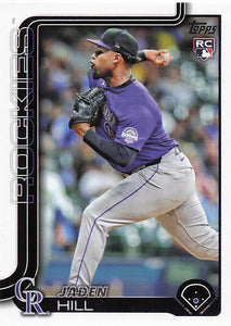2025 Topps Baseball Jaden Hill #556 Rookie