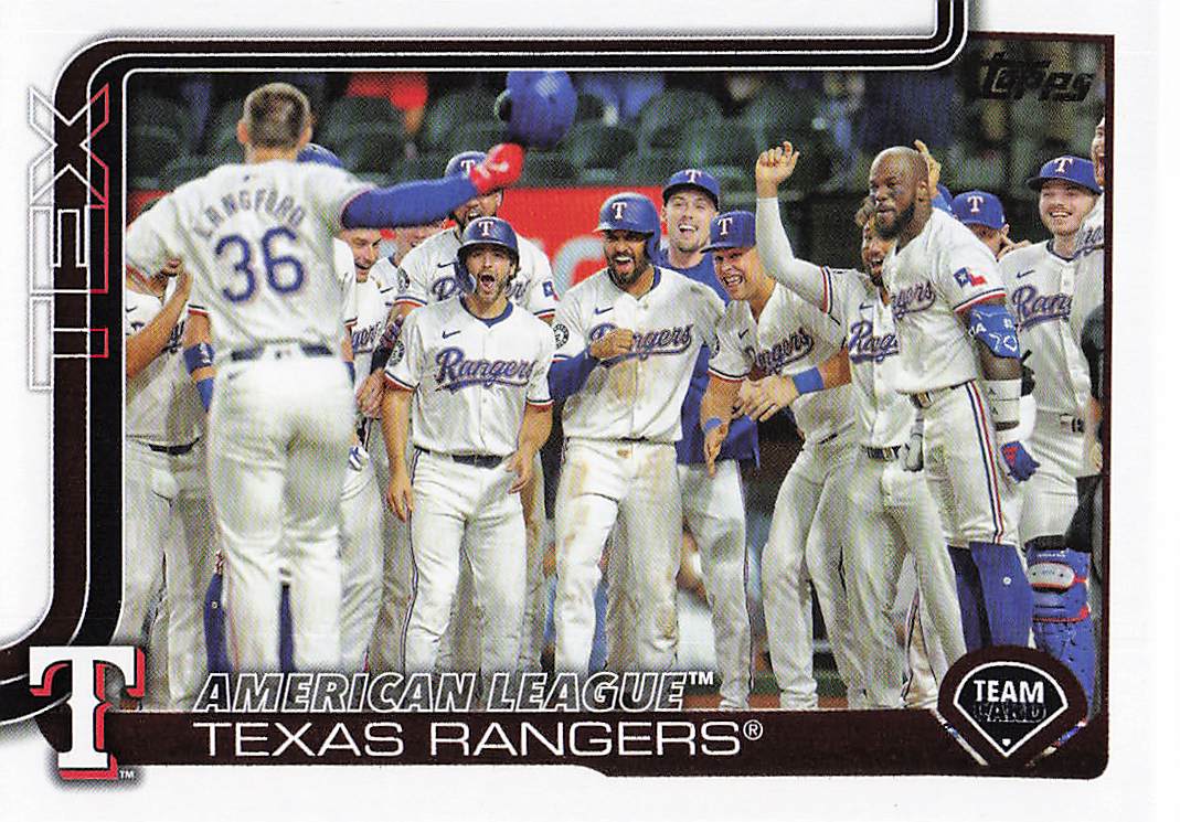 2025 Topps Baseball Texas Rangers #593