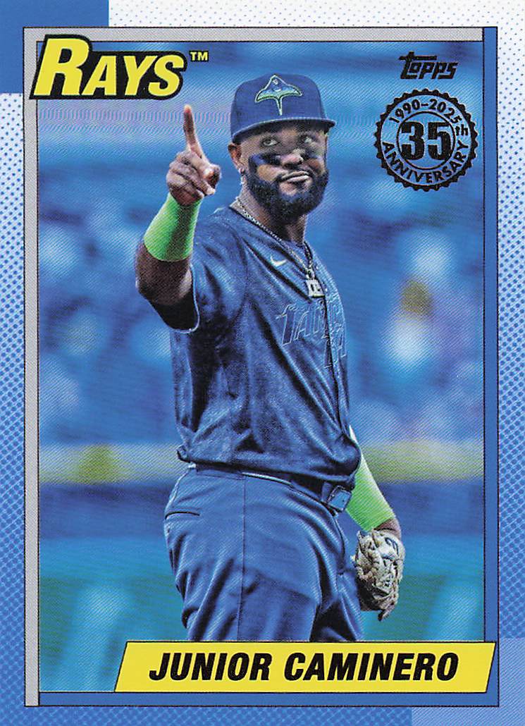 2025 Topps Baseball 1990 Topps Baseball Junior Caminero #90B2-45