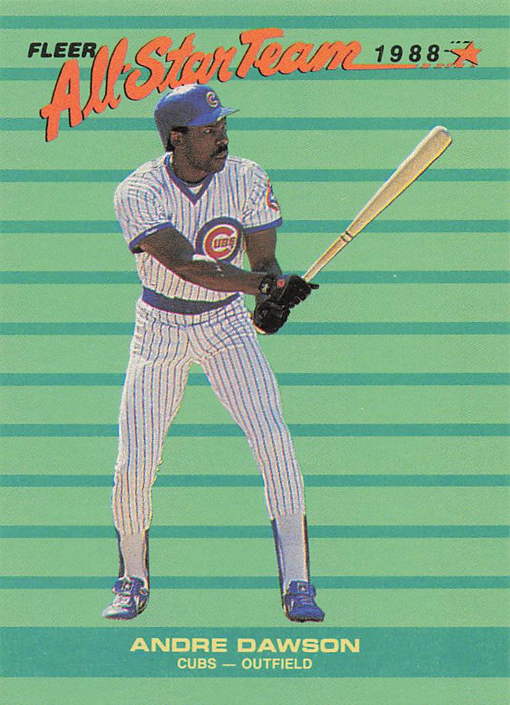1988 Fleer Baseball All-Star Team Andre Dawson #6