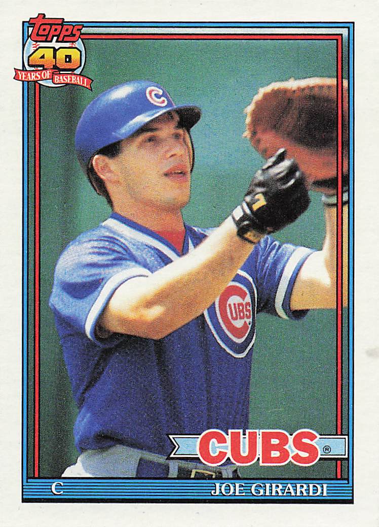 1991 Topps Baseball Joe Girardi #214b