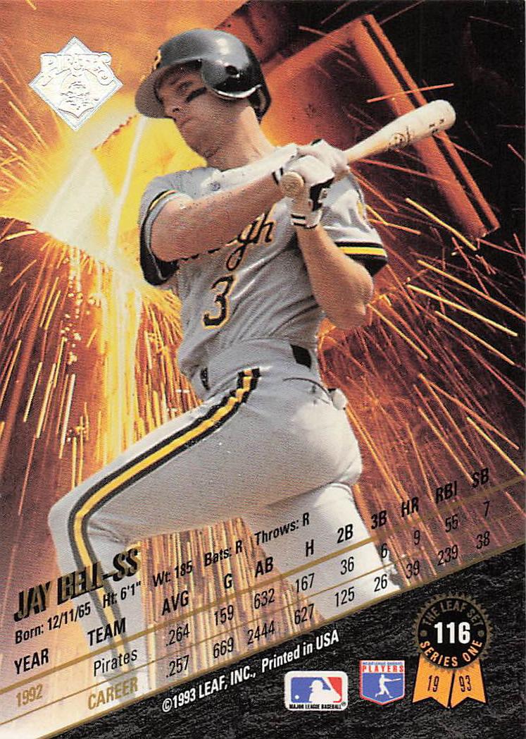 1993 Leaf Baseball Jay Bell #116