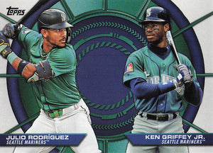 2025 Topps Baseball Dynamic Duos Ken Griffey Jr. / Julio Rodríguez #DD-19