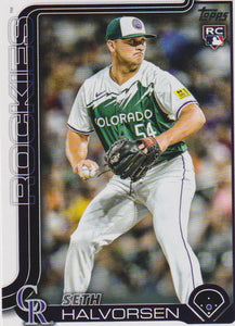 2025 Topps Baseball Seth Halvorsen #597 Rookie