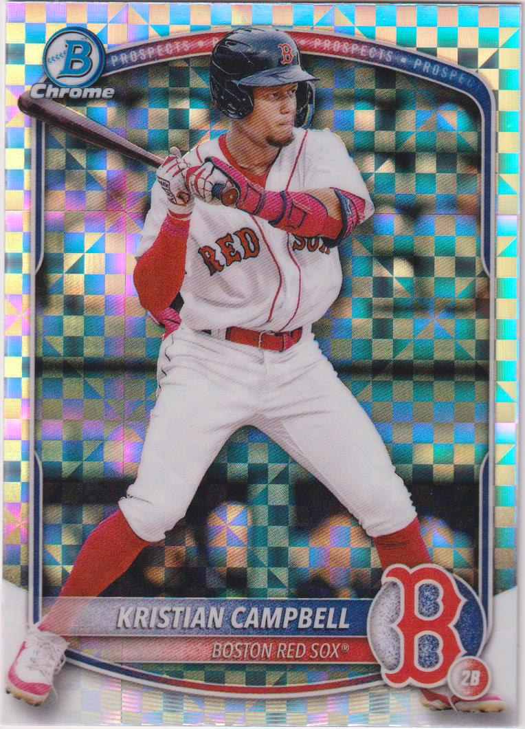 2025 Bowman Baseball Chrome Prospects X-Fractor Kristian Campbell #BCP-42