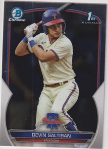 2023 Bowman Draft Baseball Chrome Devin Saltiban #BDC-2