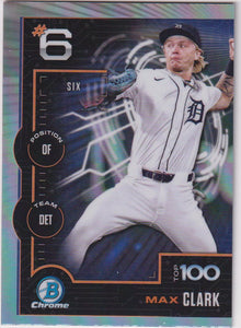 2025 Bowman Baseball Bowman Scouts Top 100 Max Clark #BTP-6