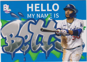 2023 Topps Big League Baseball Roll Call Wildstyle Edition Mookie Betts #RC-1