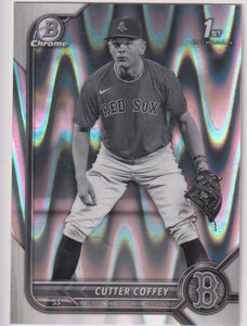 2022 Bowman Draft Baseball Chrome Black & White RayWave Cutter Coffey #BDC-200